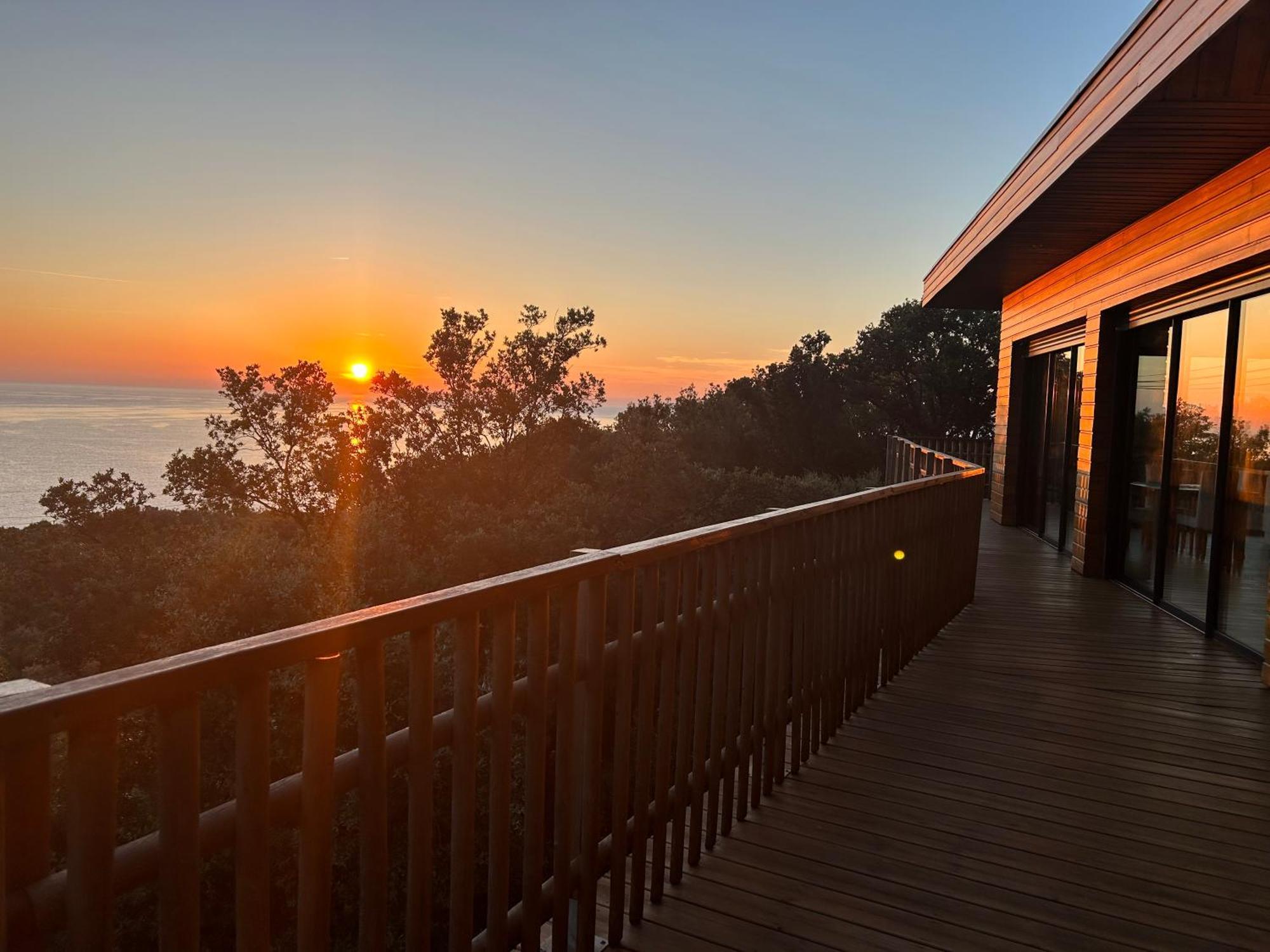 Villa L'Alpana En Bois Vue Mer A 180 Degres Sari-Solenzara Exteriér fotografie