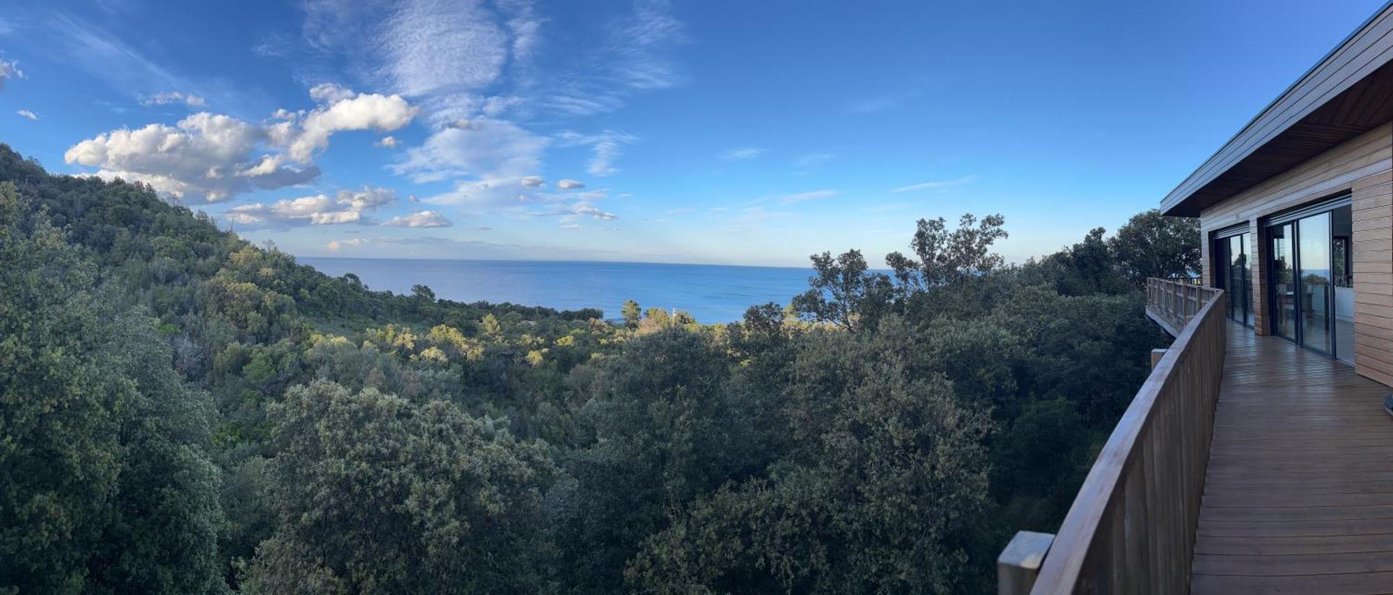 Villa L'Alpana En Bois Vue Mer A 180 Degres Sari-Solenzara Exteriér fotografie